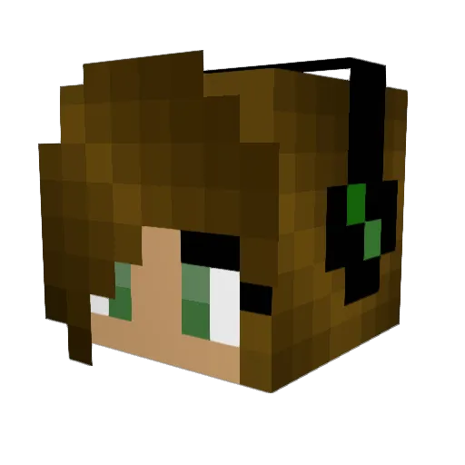 Yasy_yas01 Minecraft avatar head, 3D render