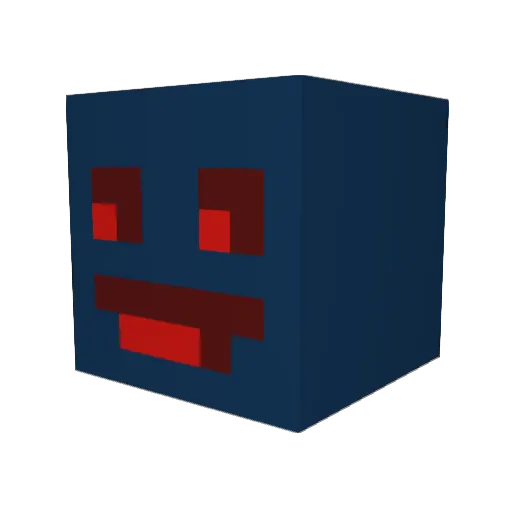 Yaszka Minecraft avatar head, 3D render