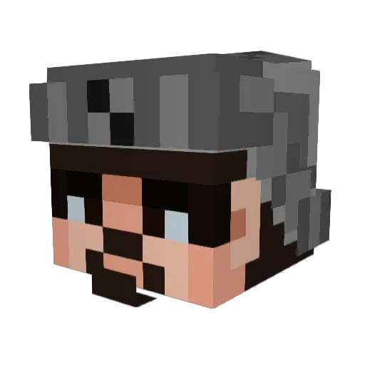 Yatagarashi Minecraft avatar head, 3D render