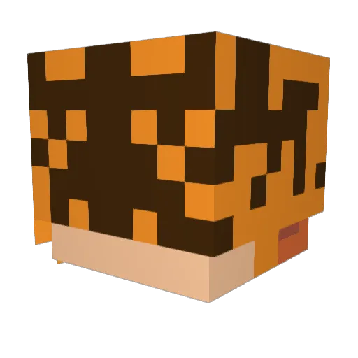 Yatbaa Minecraft avatar head, 3D render