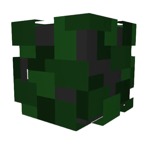 Yatchii Minecraft avatar head, 3D render