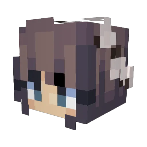 Yatkas Minecraft avatar head, 3D render