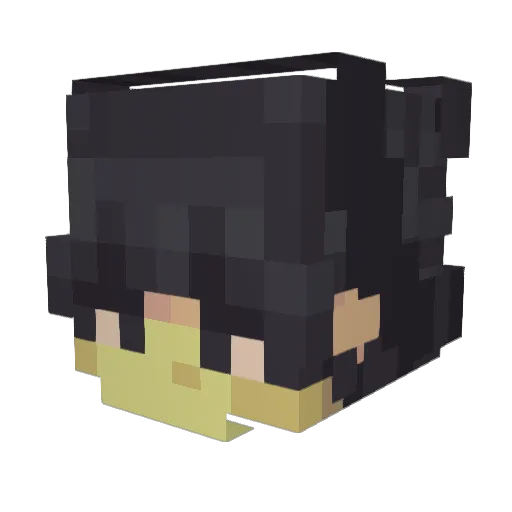YatoG5 Minecraft avatar head, 3D render