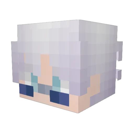 Yato_Ku Minecraft avatar head, 3D render