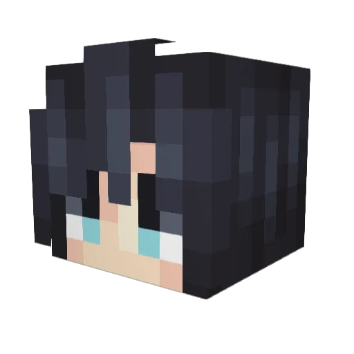Yatoofc Minecraft avatar head, 3D render