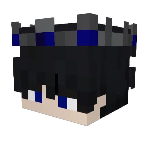 Yatssy Minecraft avatar head, 3D render