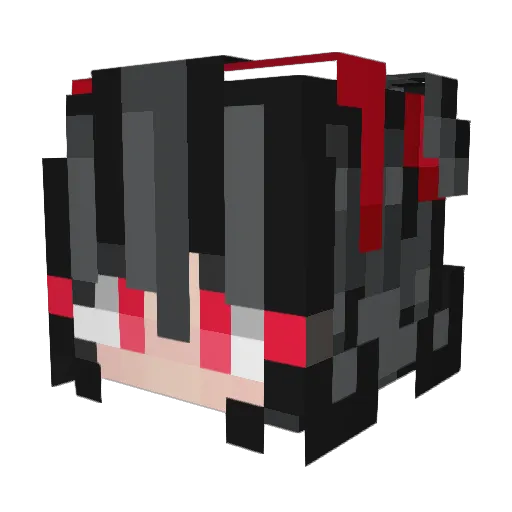 YattaQe Minecraft avatar head, 3D render