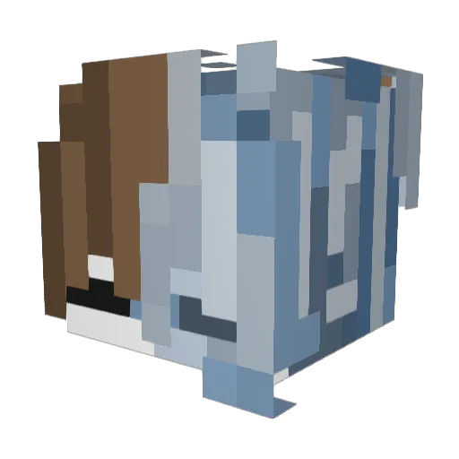 Yatunoo Minecraft avatar head, 3D render