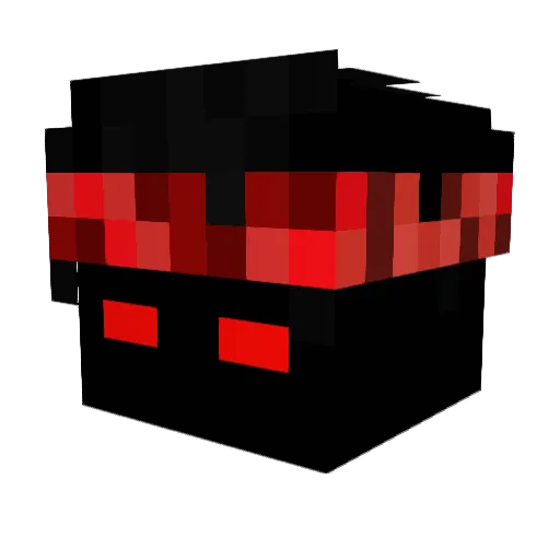Yatuqi Minecraft avatar head, 3D render