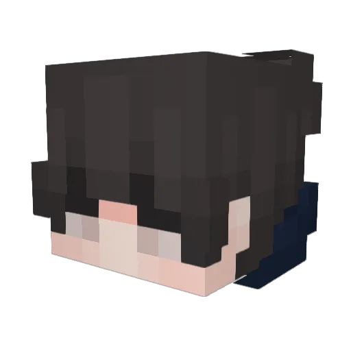 Yatus_OK Minecraft avatar head, 3D render