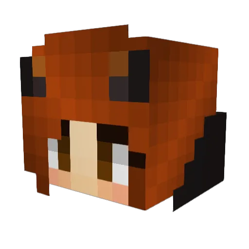 Yatzee Minecraft avatar head, 3D render