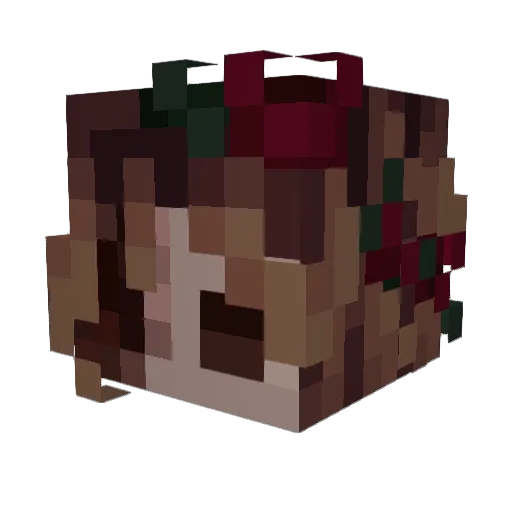 Yauk0 Minecraft avatar head, 3D render