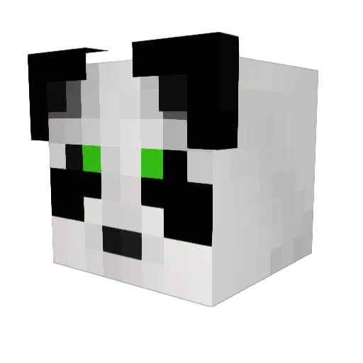 Yaumath Minecraft avatar head, 3D render