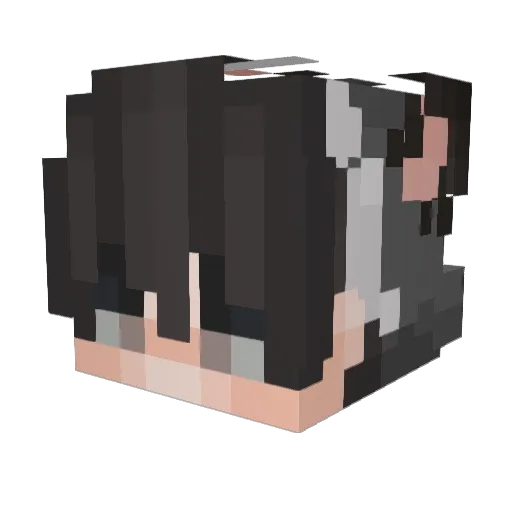 Yaurlin Minecraft avatar head, 3D render