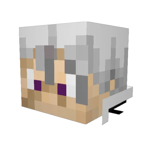 Yautja7 Minecraft avatar head, 3D render