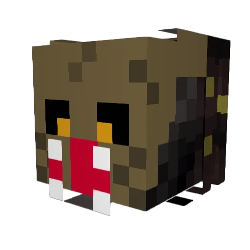 Yautja_ Minecraft avatar head, 3D render