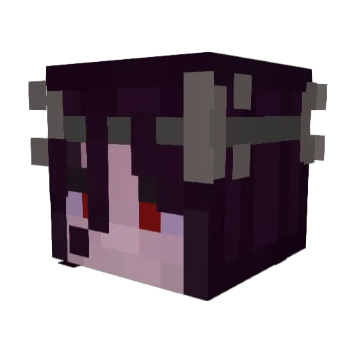 YavaRR Minecraft avatar head, 3D render