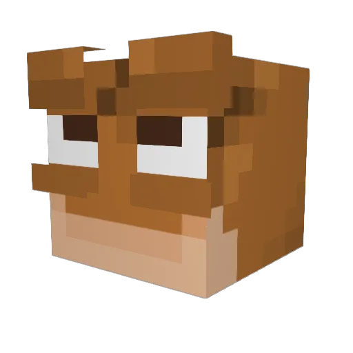 Yavcho Minecraft avatar head, 3D render