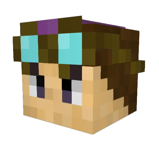 Yawi__ Minecraft avatar head, 3D render