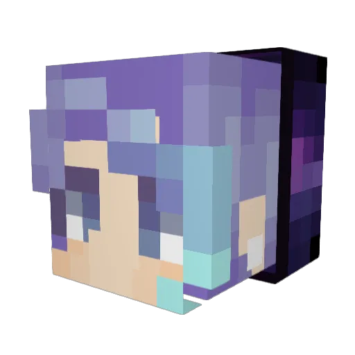 YawnDarkMynx Minecraft avatar head, 3D render