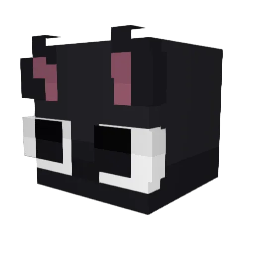 Yaxner Minecraft avatar head, 3D render