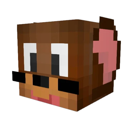 Yay_tatitau Minecraft avatar head, 3D render