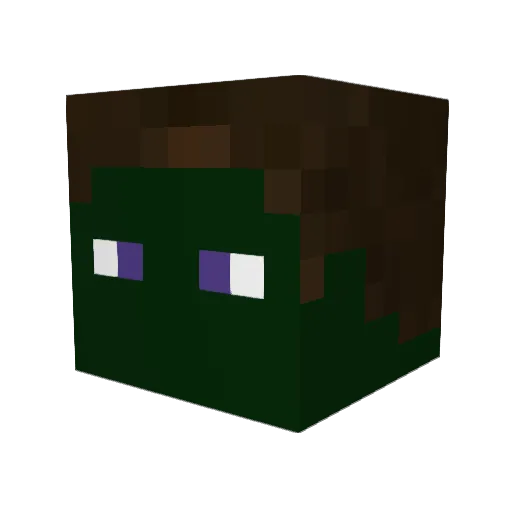 YayaJojo Minecraft avatar head, 3D render