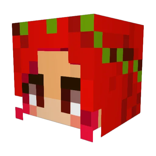 YayaMan1208 Minecraft avatar head, 3D render