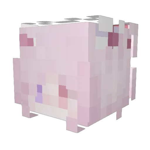 YayaaOvO Minecraft avatar head, 3D render