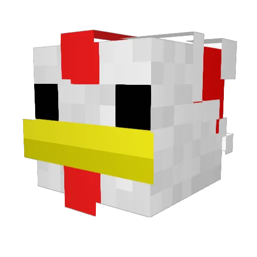 Yayami_omate Minecraft avatar head, 3D render