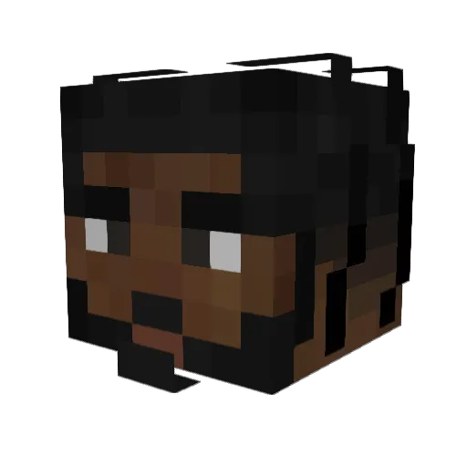 YayoThomson Minecraft avatar head, 3D render