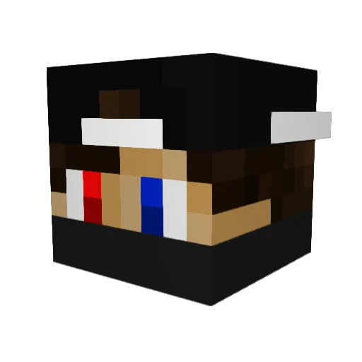 Yayoyero Minecraft avatar head, 3D render