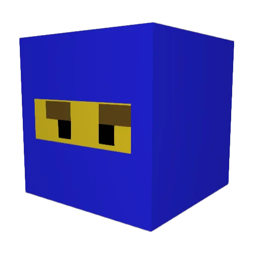 Yaz222 Minecraft avatar head, 3D render