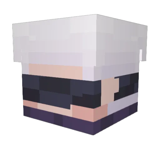 Yaza_XD Minecraft avatar head, 3D render