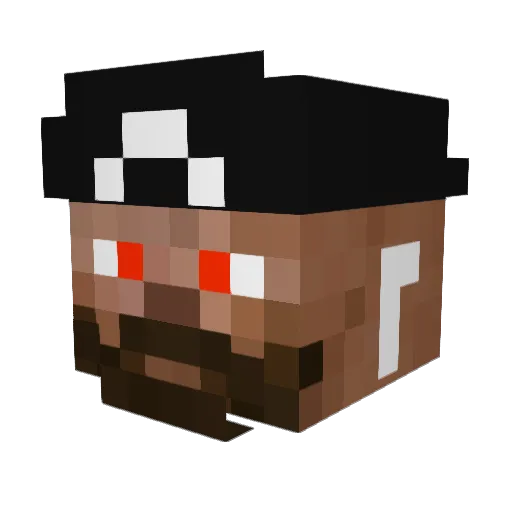 YazanX Minecraft avatar head, 3D render