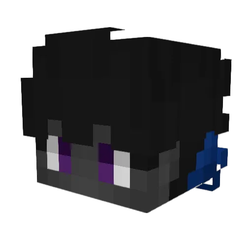 Yazei Minecraft avatar head, 3D render