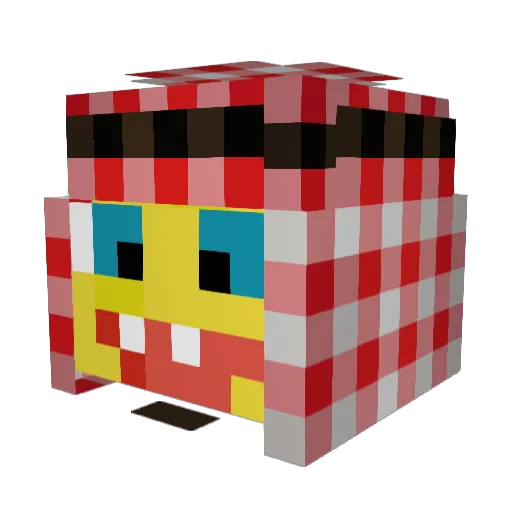 YazenHamil05 Minecraft avatar head, 3D render