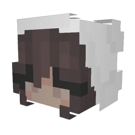 Yazooy Minecraft avatar head, 3D render