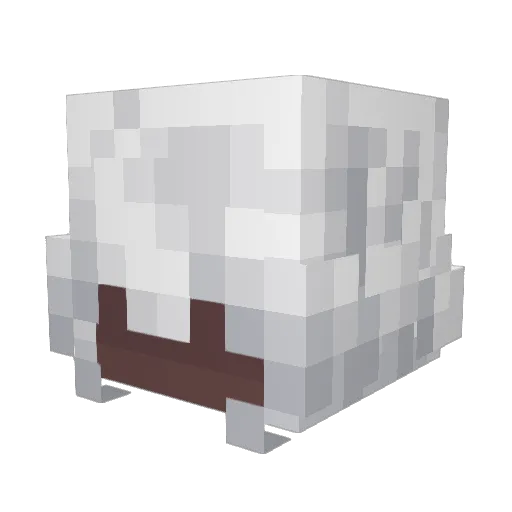 Yazumru Minecraft avatar head, 3D render