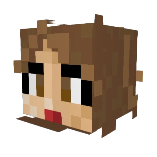 YazzB Minecraft avatar head, 3D render