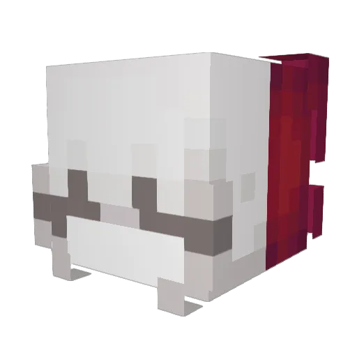 YazzOficial Minecraft avatar head, 3D render