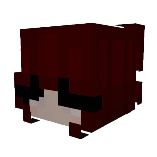 Yazzg Minecraft avatar head, 3D render