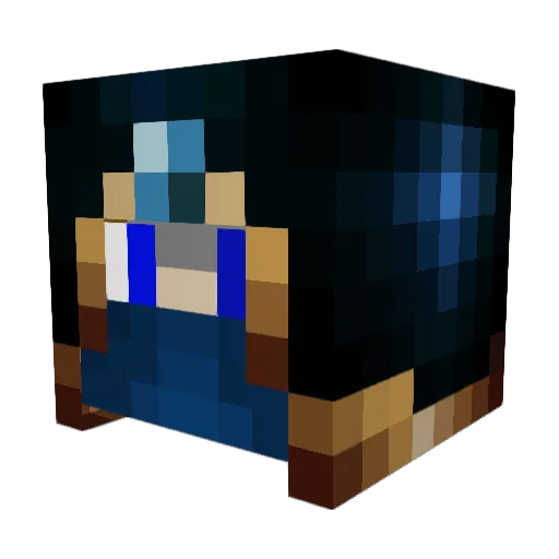 Yblad_ Minecraft avatar head, 3D render