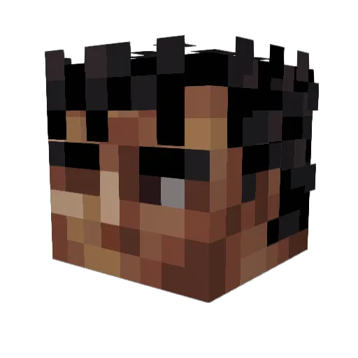 YbucaDemonov Minecraft avatar head, 3D render