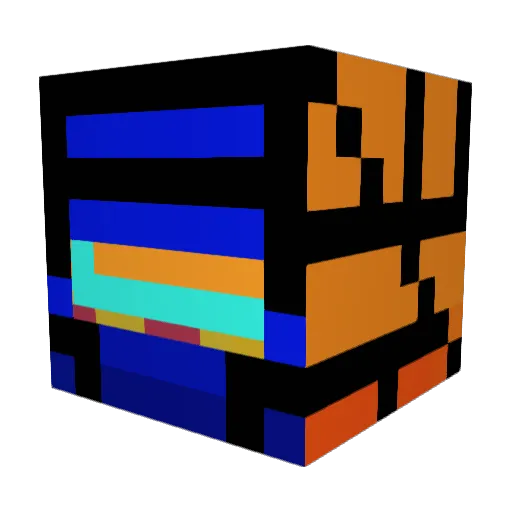 Ybymyr Minecraft avatar head, 3D render