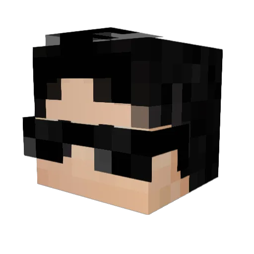Yc_ekn Minecraft avatar head, 3D render