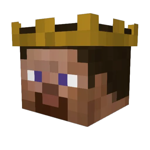 Ycaaro Minecraft avatar head, 3D render