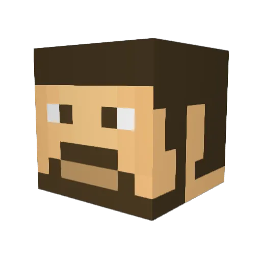 Ychu2578 Minecraft avatar head, 3D render