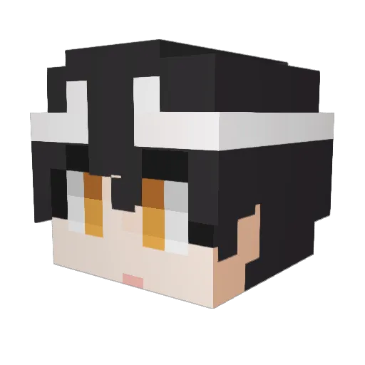 Ycsoa Minecraft avatar head, 3D render