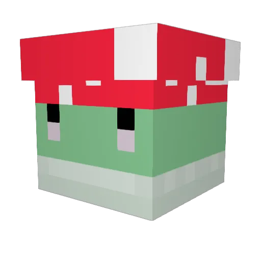 YdcXion Minecraft avatar head, 3D render